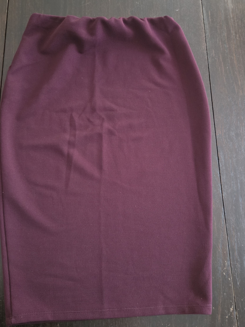 Bozzolo Plum Stretch Pencil Skirt